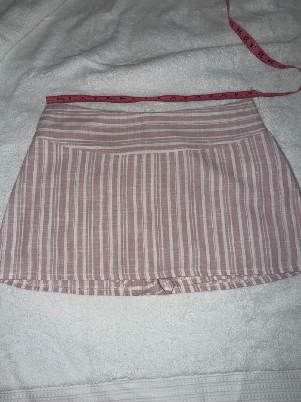 Altar'd State Pink and White Striped Skort